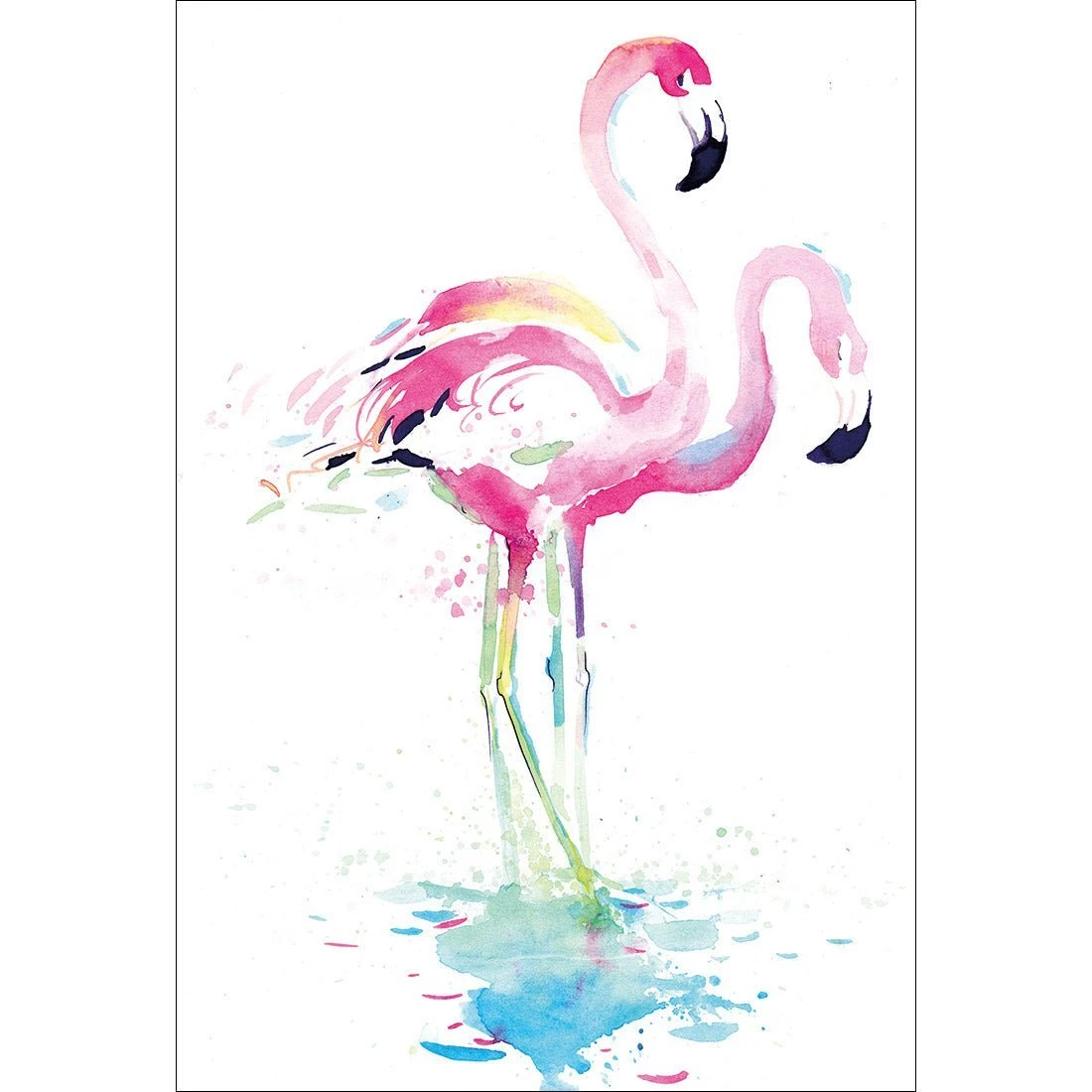 Flirty Flamingos Acrylic Print Art Flirty Flamingos Acrylic Print Art -WALL ART DESGIN SALE flirty flamingos acrylic print art with border no frame 45x30cm 119088