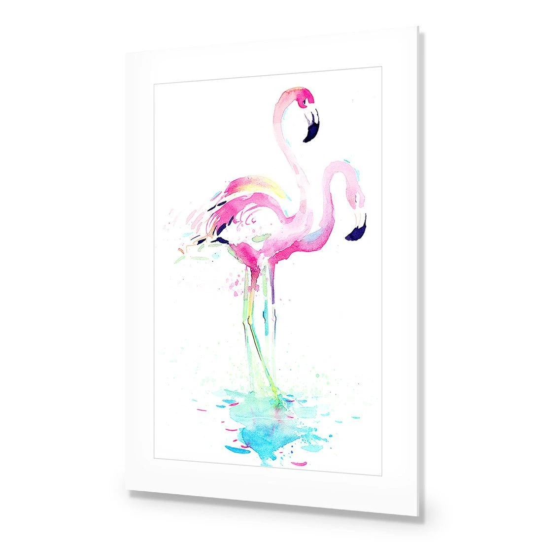 Flirty Flamingos Acrylic Print Art Flirty Flamingos Acrylic Print Art -WALL ART DESGIN SALE flirty flamingos acrylic print art with border no frame 45x30cm 936725