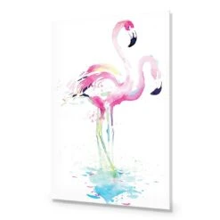 Flirty Flamingos Acrylic Print Art 8 Flirty Flamingos Acrylic Print Art -WALL ART DESGIN SALE flirty flamingos acrylic print art without border no frame 45x30cm 140621