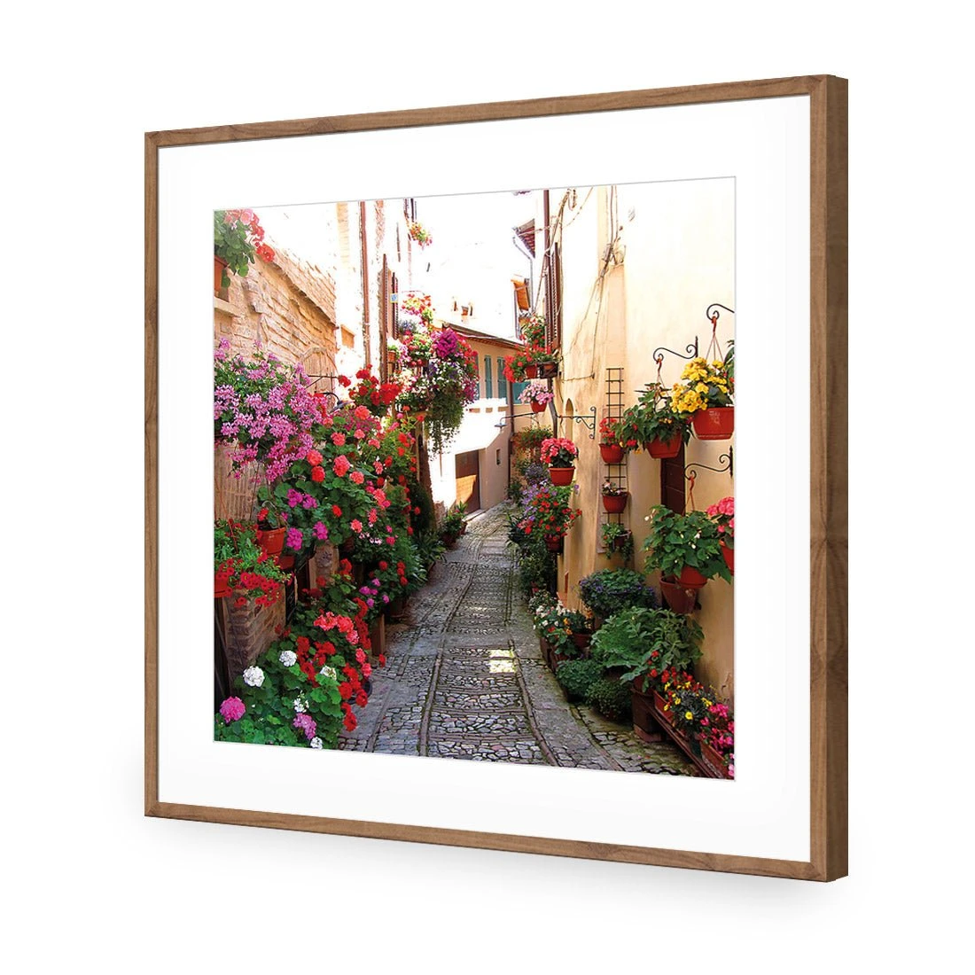 Floral Alley in Italy (square) Floral Alley In Italy (square) -WALL ART DESGIN SALE floral alley in italy square canvas stretched canvas 37x37cm 670857