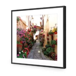 Floral Alley In Italy (square) 17 Floral Alley In Italy (square) -WALL ART DESGIN SALE floral alley in italy square canvas stretched canvas 37x37cm 982724