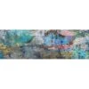 Floral Grunge, Sky Blue (long) -WALL ART DESGIN SALE floral grunge sky blue long canvas stretched canvas 60x20cm 899059