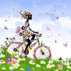 Flower Cycling (square)