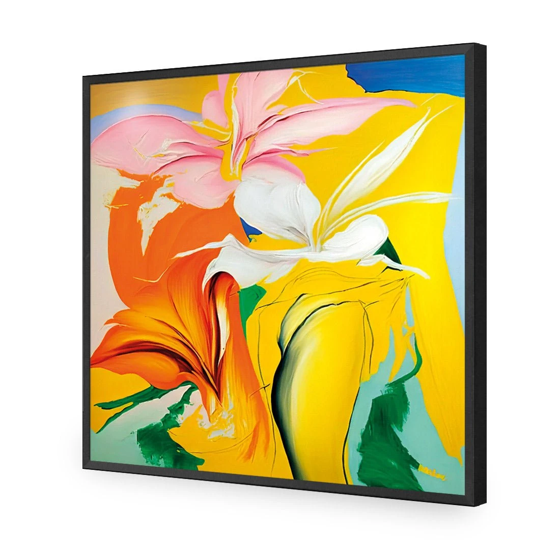 Flower Pour Flower Pour -WALL ART DESGIN SALE flower pour acrylic glass no border black frame 37x37cm 941644 ac117a38 1bfc 455f 9969 daabf6de3abb