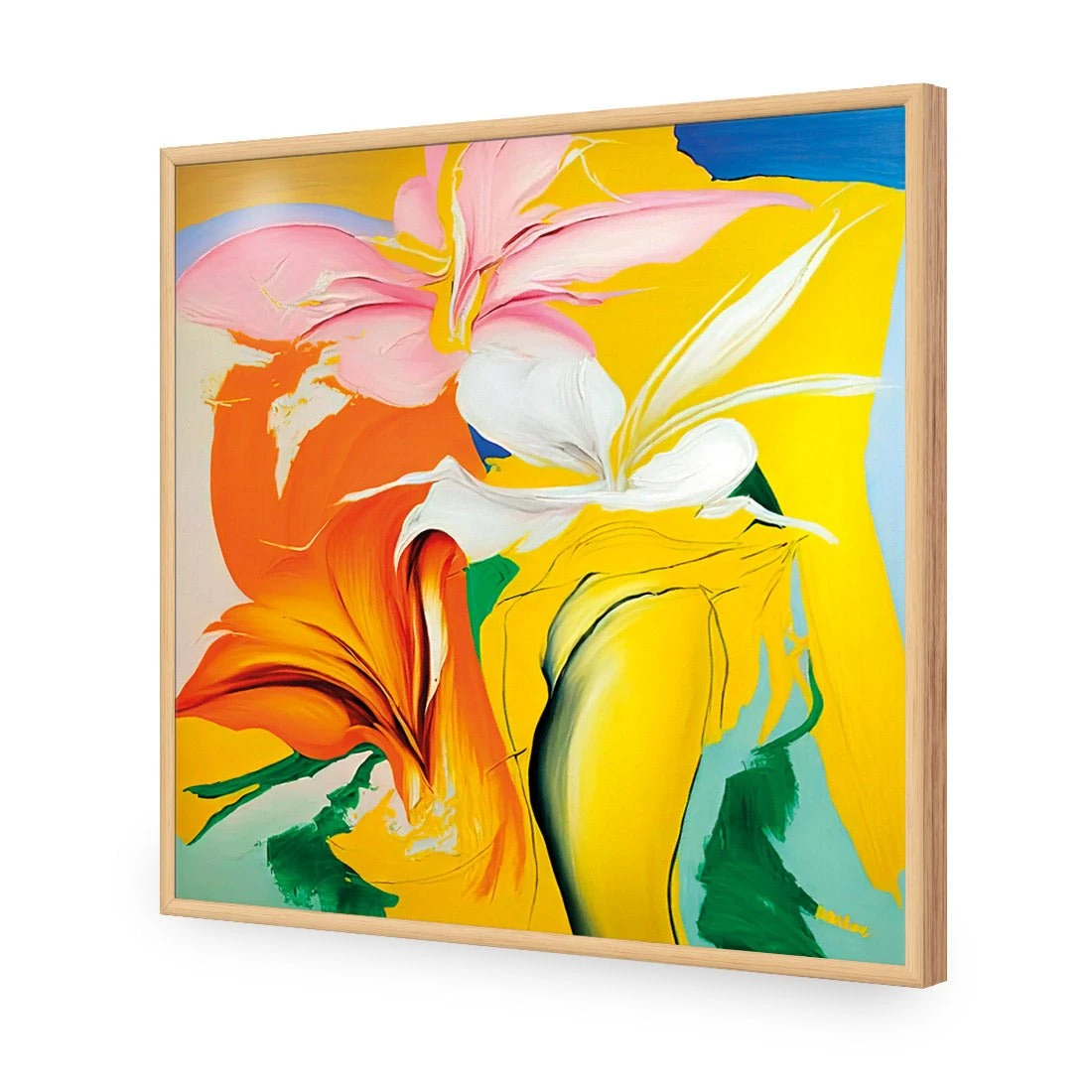 Flower Pour Flower Pour -WALL ART DESGIN SALE flower pour acrylic glass no border oak frame 37x37cm 398319 b5cf19bc 34df 4a19 af3a 84211820567c