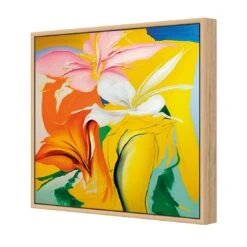 Flower Pour 6 Flower Pour -WALL ART DESGIN SALE flower pour canvas oak floating frame 37x37cm 794823 ccef98b5 06fc 4f96 a3af 37d06c2009a1