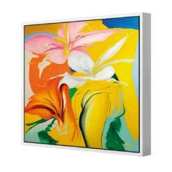 Flower Pour 5 Flower Pour -WALL ART DESGIN SALE flower pour canvas white floating frame 37x37cm 940550 74b6e6e9 677a 461b b285 868342a7999a