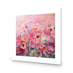 Flower Rain -WALL ART DESGIN SALE flower rain acrylic glass with border no frame 37x37cm 981650