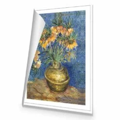 Flowers In Copper Vase By Van Gogh Canvas Art -WALL ART DESGIN SALE flowers in copper vase by van gogh canvas art 45x30cm rolled canvas 368217