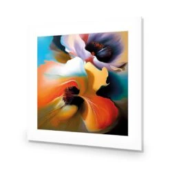 Flowing Flowers I -WALL ART DESGIN SALE flowing flowers i acrylic glass with border no frame 37x37cm 496099