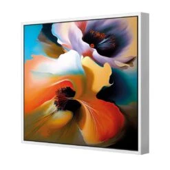 Flowing Flowers I -WALL ART DESGIN SALE flowing flowers i canvas white frame 37x37cm 591896
