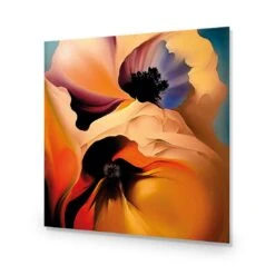 Flowing Flowers II -WALL ART DESGIN SALE flowing flowers ii acrylic glass no border no frame 37x37cm 790300