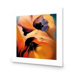 Flowing Flowers II -WALL ART DESGIN SALE flowing flowers ii acrylic glass with border no frame 37x37cm 579874