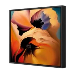 Flowing Flowers II -WALL ART DESGIN SALE flowing flowers ii canvas black frame 37x37cm 755981