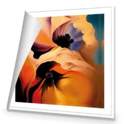 Flowing Flowers II -WALL ART DESGIN SALE flowing flowers ii canvas rolled canvas 37x37cm 212623