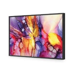 Fluid Veil -WALL ART DESGIN SALE fluid veil acrylic glass no border black frame 45x30cm 614815