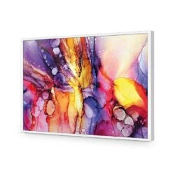 Fluid Veil -WALL ART DESGIN SALE fluid veil acrylic glass no border white frame 45x30cm 227227