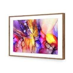 Fluid Veil -WALL ART DESGIN SALE fluid veil acrylic glass with border natural frame 45x30cm 182738