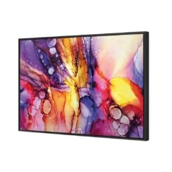 Fluid Veil -WALL ART DESGIN SALE fluid veil canvas black floating frame 45x30cm 536223