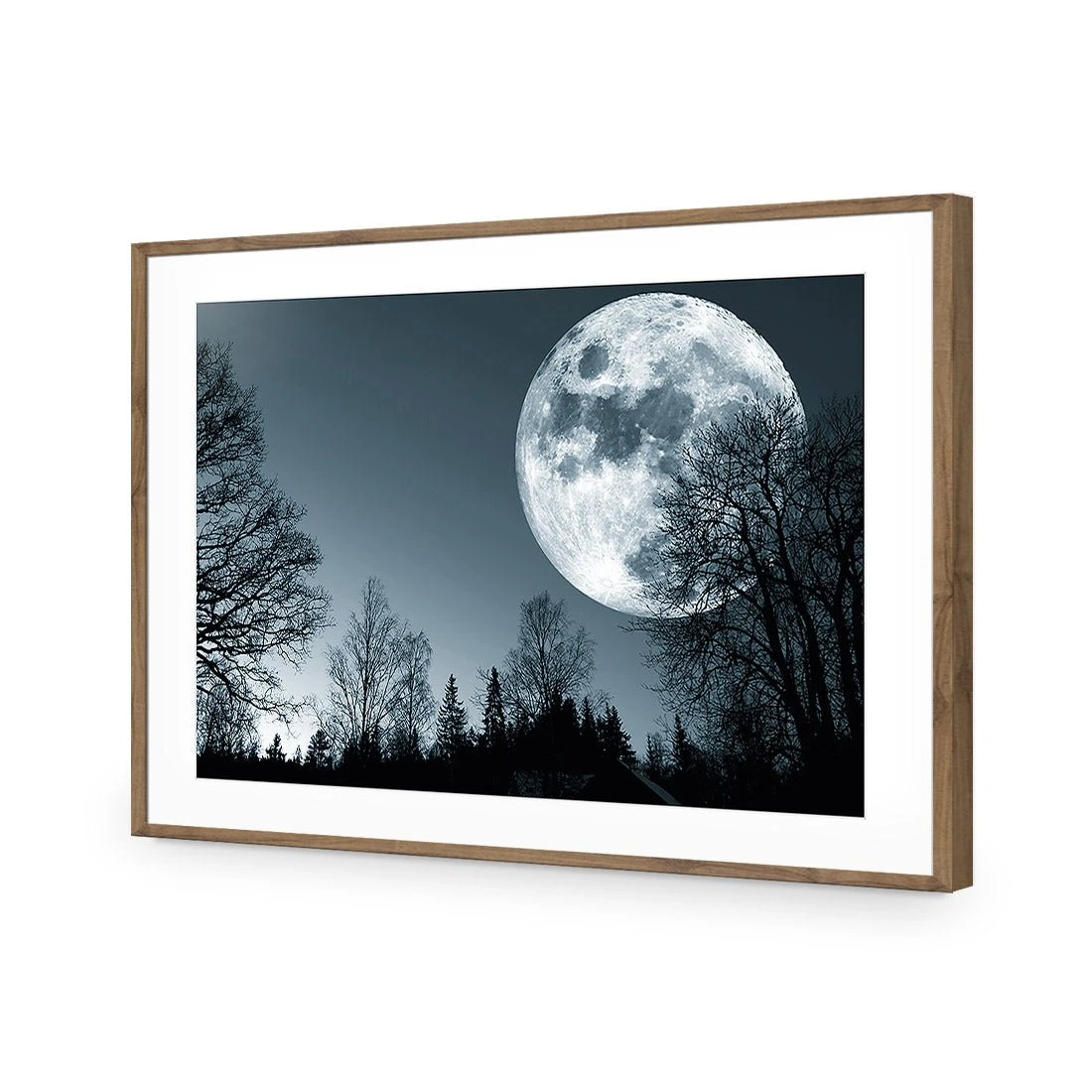 Forest Moon Acrylic Print Art Forest Moon Acrylic Print Art -WALL ART DESGIN SALE forest moon acrylic print art with border natural frame 45x30cm 198710