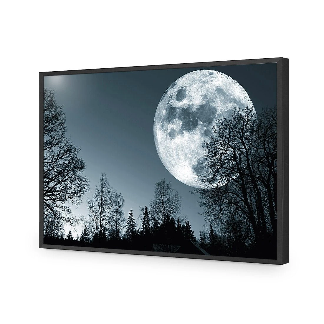 Forest Moon Acrylic Print Art Forest Moon Acrylic Print Art -WALL ART DESGIN SALE forest moon acrylic print art without border black frame 45x30cm 138189