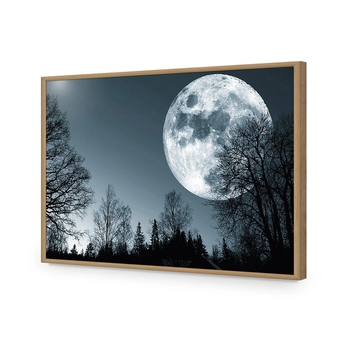 Forest Moon Acrylic Print Art Forest Moon Acrylic Print Art -WALL ART DESGIN SALE forest moon acrylic print art without border oak frame 45x30cm 574155