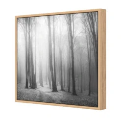 Forest Of Fire, Black And White (square) -WALL ART DESGIN SALE forest of fire black and white square canvas stretched canvas 37x37cm 334370
