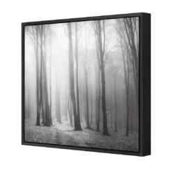 Forest Of Fire, Black And White (square) -WALL ART DESGIN SALE forest of fire black and white square canvas stretched canvas 37x37cm 342945