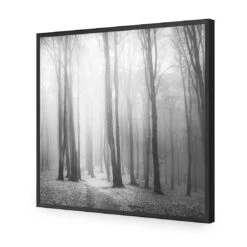 Forest Of Fire, Black And White (square) -WALL ART DESGIN SALE forest of fire black and white square canvas stretched canvas 37x37cm 509521