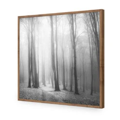 Forest Of Fire, Black And White (square) -WALL ART DESGIN SALE forest of fire black and white square canvas stretched canvas 37x37cm 734167