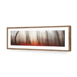Forest Of Fire (long) 13 Forest Of Fire (long) -WALL ART DESGIN SALE forest of fire long acrylic glass with border natural frame 90x30cm 411777