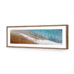 Fracture (Long) -WALL ART DESGIN SALE fracture long acrylic glass with border natural frame 90x30cm 995936