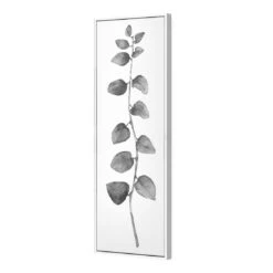 Fragrant Herb 1, Black And White (Long) -WALL ART DESGIN SALE fragrant herb 1 black and white long canvas white floating frame 60x20cm 606269
