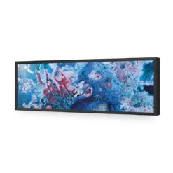 Frozen Ink (long) -WALL ART DESGIN SALE frozen ink long acrylic glass no border black frame 90x30cm 841802
