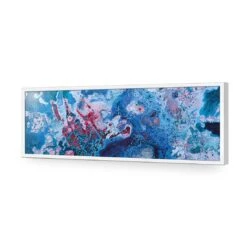 Frozen Ink (long) -WALL ART DESGIN SALE frozen ink long acrylic glass no border white frame 90x30cm 174935