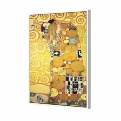 Fulfillment By Gustav Klimt Canvas Art -WALL ART DESGIN SALE fulfillment by gustav klimt canvas art 45x30cm white frame 592872