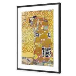 Fulfillment, Stoclet Frieze By Gustav Klimt -WALL ART DESGIN SALE fulfillment stoclet frieze by gustav klimt acrylic glass with border black frame 45x30cm 795789