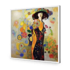 Full Bloom -WALL ART DESGIN SALE full bloom acrylic glass no border white frame 37x37cm 928003