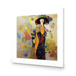 Full Bloom -WALL ART DESGIN SALE full bloom acrylic glass with border no frame 37x37cm 699932