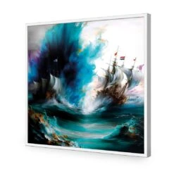 Ghost Ship III 16 Ghost Ship III -WALL ART DESGIN SALE ghost ship iii acrylic glass no border white frame 37x37cm 834827