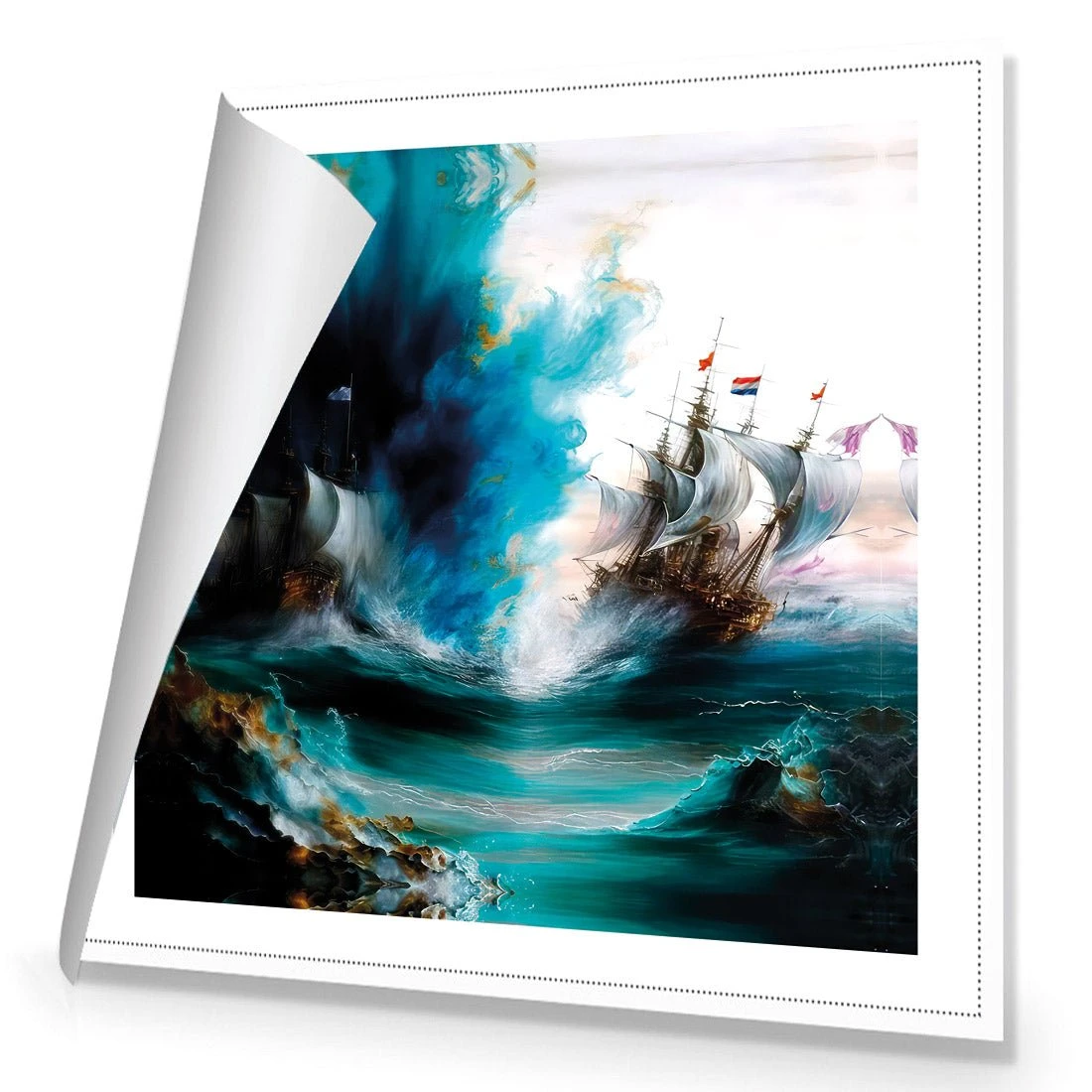 Ghost Ship III Ghost Ship III -WALL ART DESGIN SALE ghost ship iii canvas rolled canvas 37x37cm 304278