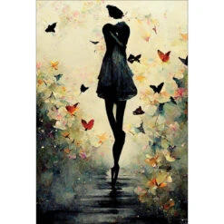 Girl With Butterflies I