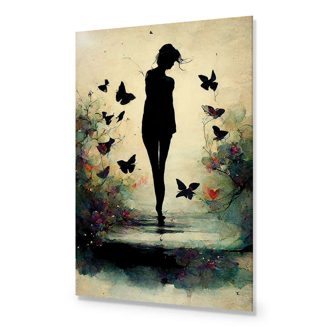 Girl with Butterflies II Girl With Butterflies II -WALL ART DESGIN SALE girl with butterflies ii acrylic glass no border no frame 45x30cm 795301