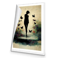 Girl With Butterflies II 8 Girl With Butterflies II -WALL ART DESGIN SALE girl with butterflies ii canvas rolled canvas 45x30cm 347391
