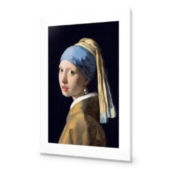 Girl With Pearl Earring By Vermeer -WALL ART DESGIN SALE girl with pearl earring by vermeer acrylic glass with border no frame 45x30cm 492202