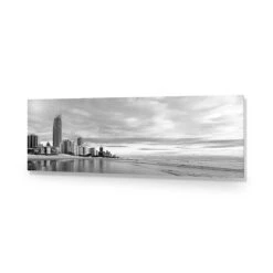 Gold Coast Panoramic, Black And White (long) 14 Gold Coast Panoramic, Black And White (long) -WALL ART DESGIN SALE gold coast panoramic black and white long acrylic glass no border no frame 90x30cm 943270