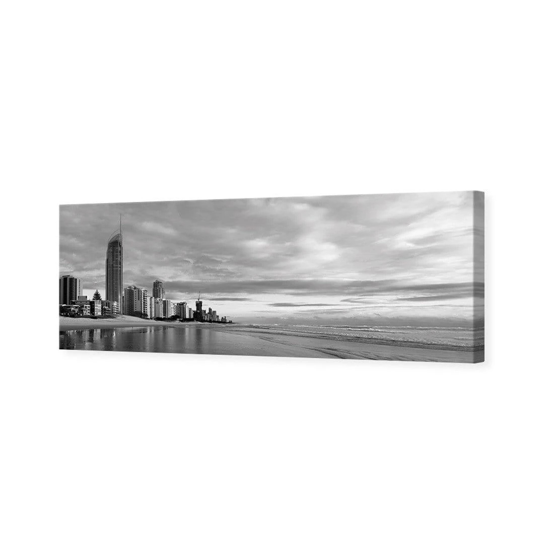 Gold Coast Panoramic, Black and White (long) Gold Coast Panoramic, Black And White (long) -WALL ART DESGIN SALE gold coast panoramic black and white long canvas stretched canvas 60x20cm 458457