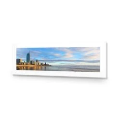 Gold Coast Panoramic (long) -WALL ART DESGIN SALE gold coast panoramic long acrylic glass with border no frame 90x30cm 205661