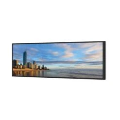 Gold Coast Panoramic (long) -WALL ART DESGIN SALE gold coast panoramic long canvas black floating frame 60x20cm 289616