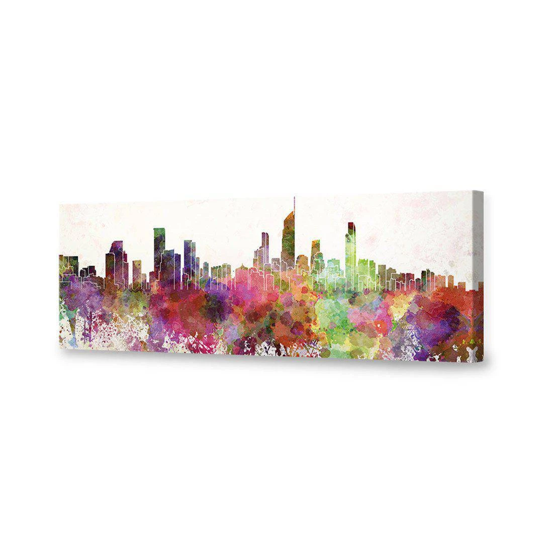 Gold Coast Skyline Watercolour Canvas Art Gold Coast Skyline Watercolour Canvas Art -WALL ART DESGIN SALE gold coast skyline watercolour canvas art 60x20cm no frame 382993